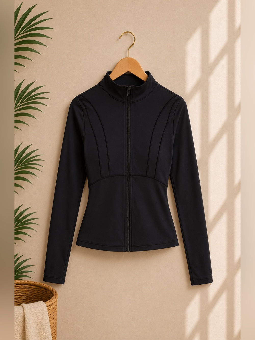 Fashion Nova Meet Me There Active Jacket - Black